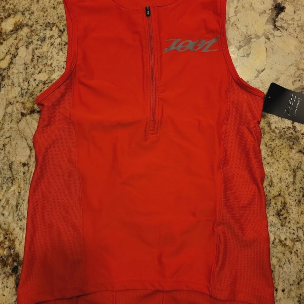 Zoot Mens Performance Tri Jersey. Race Red. Size Small